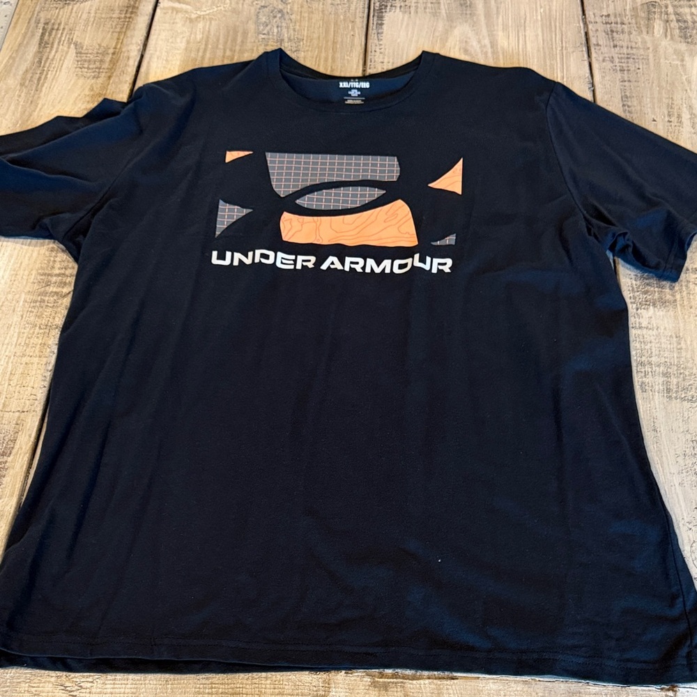 Under Armour Men’s Black Logo Graphic T-Shirt - Black/Orange